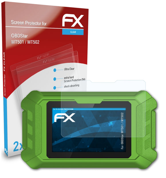 atFoliX FX-Clear Schutzfolie für OBDStar MT501 / MT502