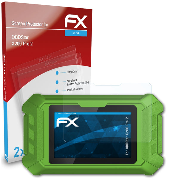 atFoliX FX-Clear Schutzfolie für OBDStar X200 Pro 2