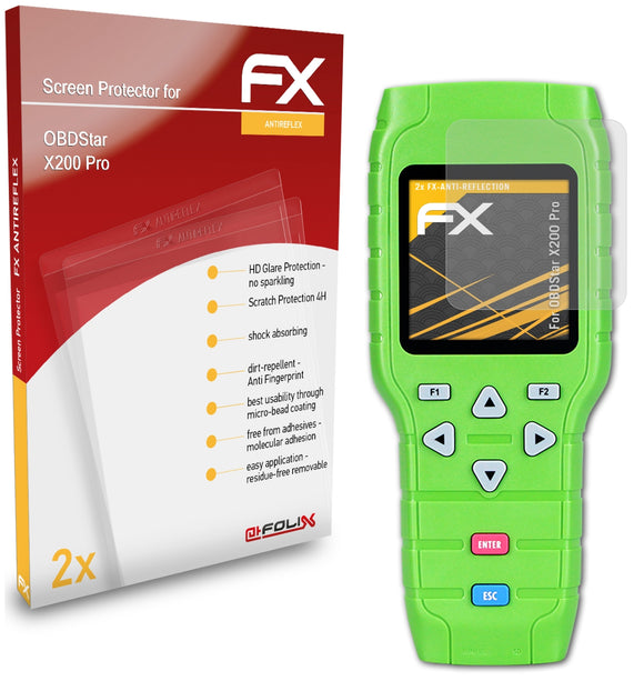 atFoliX FX-Antireflex Displayschutzfolie für OBDStar X200 Pro