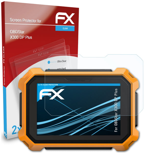atFoliX FX-Clear Schutzfolie für OBDStar X300 DP Plus