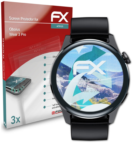 atFoliX FX-ActiFleX Displayschutzfolie für Obolus Wear 3 Pro