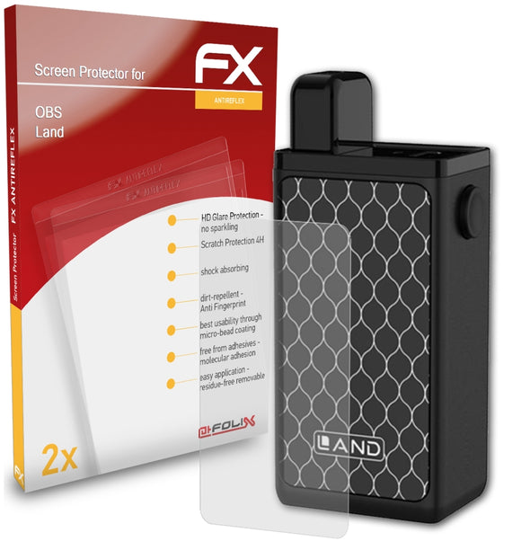 atFoliX FX-Antireflex Displayschutzfolie für OBS Land