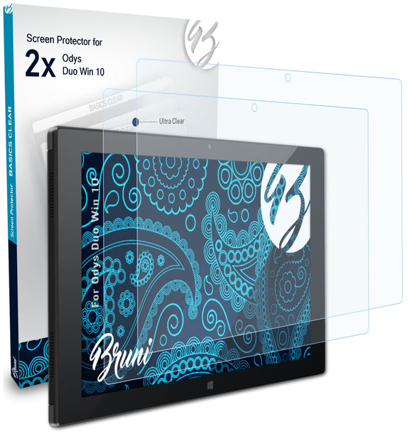 Bruni Basics-Clear Displayschutzfolie für Odys Duo Win 10