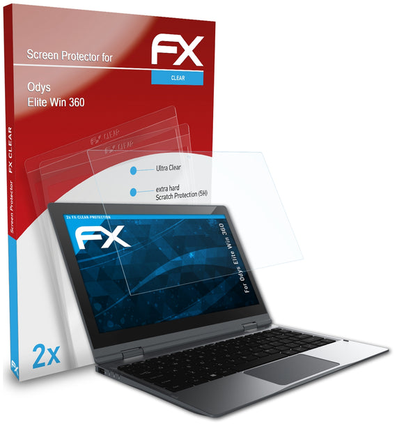 atFoliX FX-Clear Schutzfolie für Odys Elite Win 360