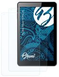 Schutzfolie Bruni kompatibel mit Odys Falcon 10 Plus 3G, glasklare (2X)