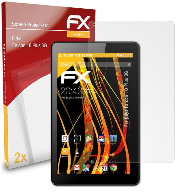 atFoliX FX-Antireflex Displayschutzfolie für Odys Falcon 10 Plus 3G