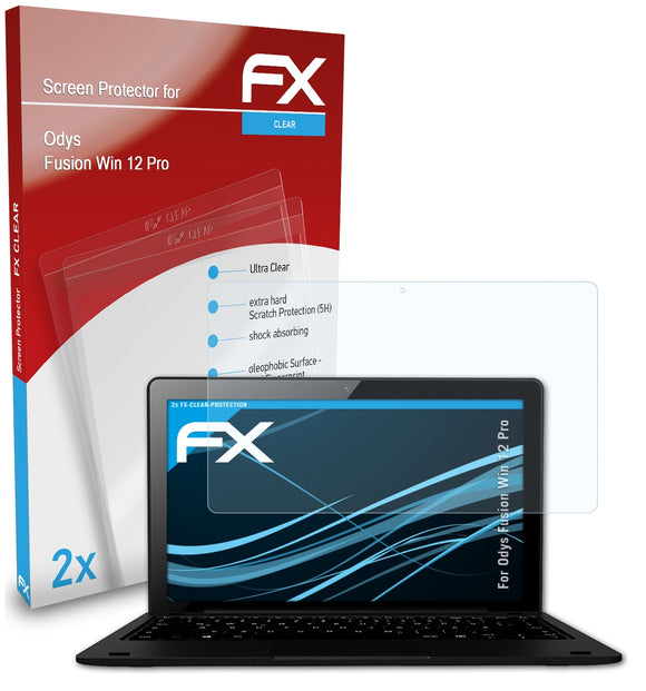 atFoliX FX-Clear Schutzfolie für Odys Fusion Win 12 Pro