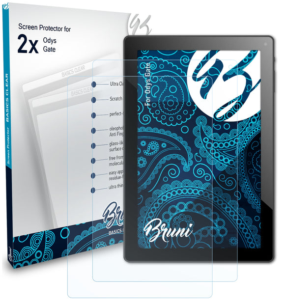 Bruni Basics-Clear Displayschutzfolie für Odys Gate