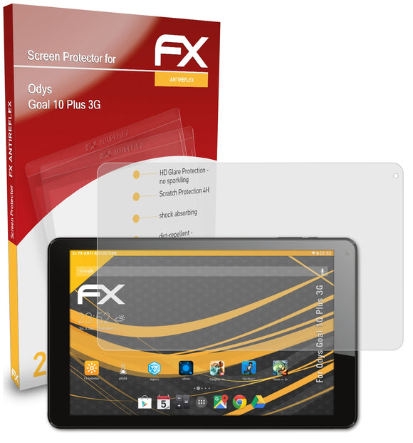 atFoliX FX-Antireflex Displayschutzfolie für Odys Goal 10 Plus 3G