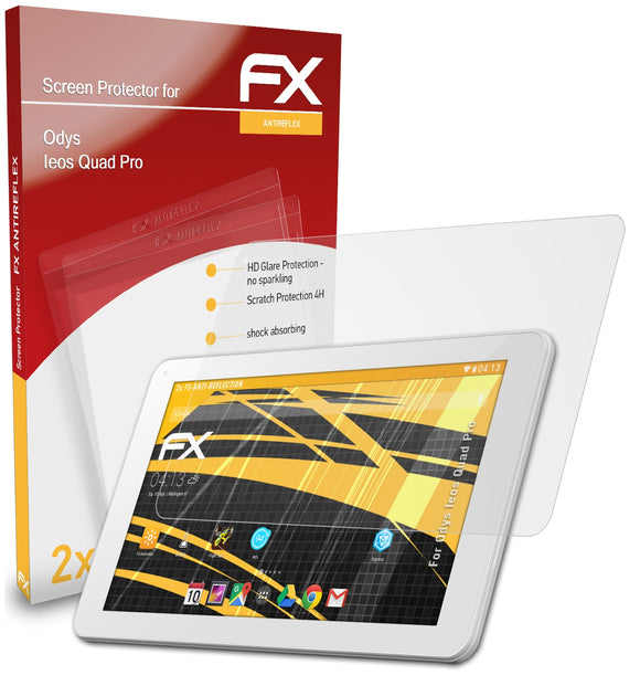 atFoliX FX-Antireflex Displayschutzfolie für Odys Ieos Quad Pro