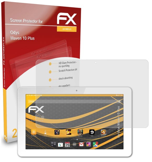 atFoliX FX-Antireflex Displayschutzfolie für Odys Maven 10 Plus