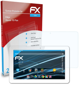 atFoliX FX-Clear Schutzfolie für Odys Maven 10 Plus
