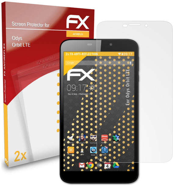 atFoliX FX-Antireflex Displayschutzfolie für Odys Orbit LTE