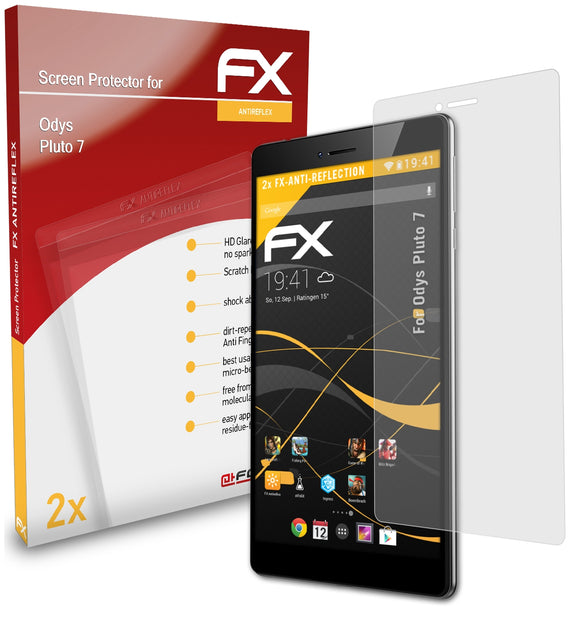 atFoliX FX-Antireflex Displayschutzfolie für Odys Pluto 7