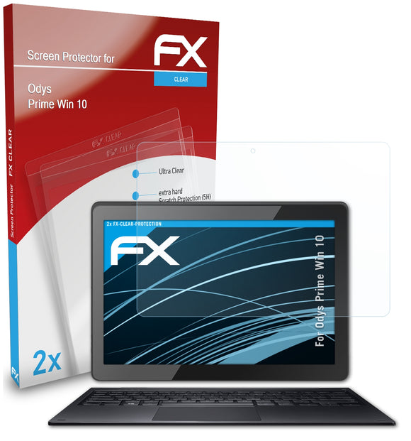 atFoliX FX-Clear Schutzfolie für Odys Prime Win 10