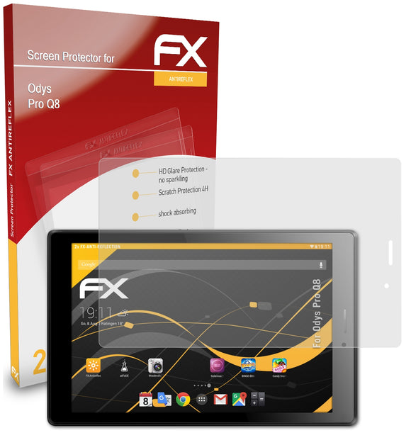 atFoliX FX-Antireflex Displayschutzfolie für Odys Pro Q8