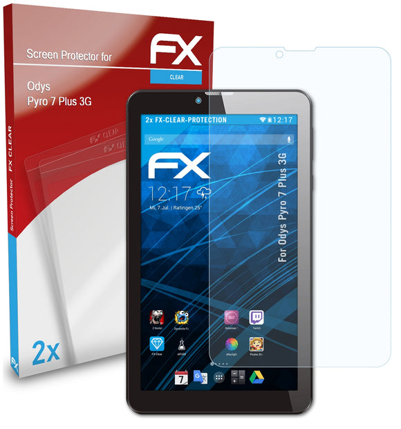atFoliX FX-Clear Schutzfolie für Odys Pyro 7 Plus 3G