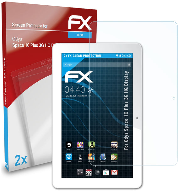 atFoliX FX-Clear Schutzfolie für Odys Space 10 Plus 3G (HQ Display)