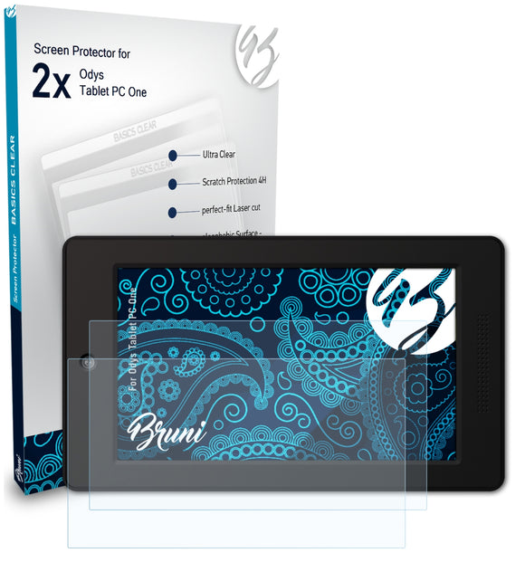 Bruni Basics-Clear Displayschutzfolie für Odys Tablet PC One