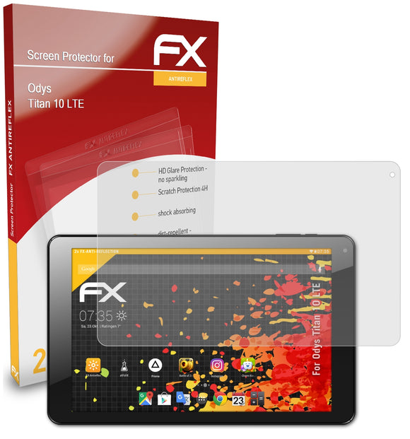 atFoliX FX-Antireflex Displayschutzfolie für Odys Titan 10 LTE