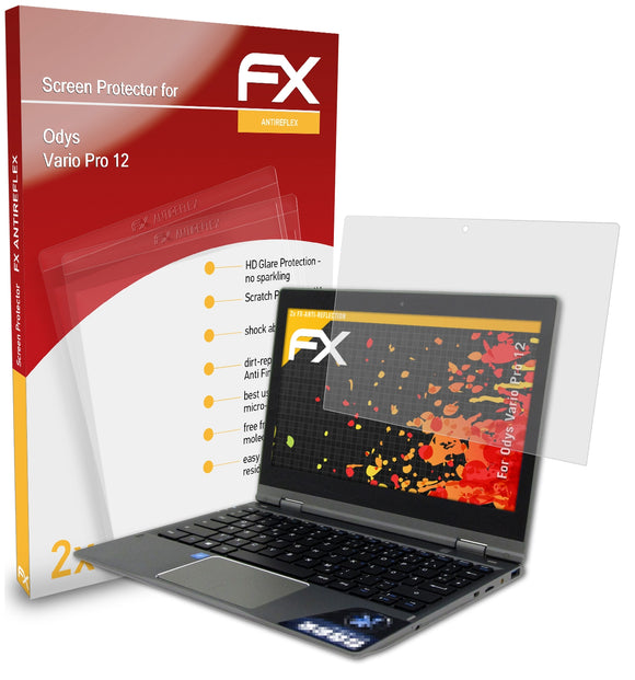 atFoliX FX-Antireflex Displayschutzfolie für Odys Vario Pro 12