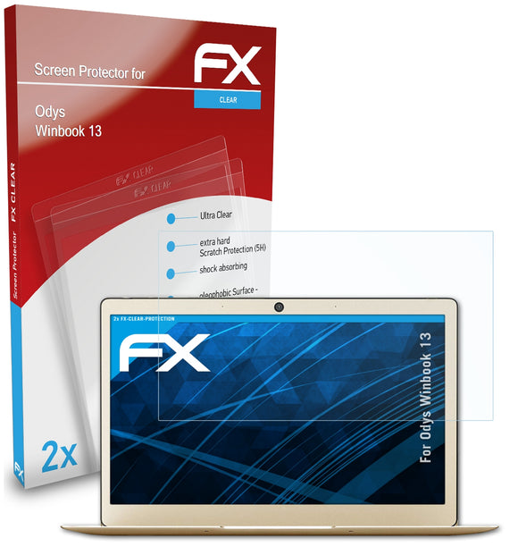 atFoliX FX-Clear Schutzfolie für Odys Winbook 13