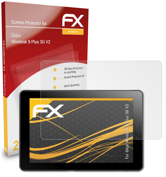 atFoliX FX-Antireflex Displayschutzfolie für Odys Windesk 9 Plus 3G V2