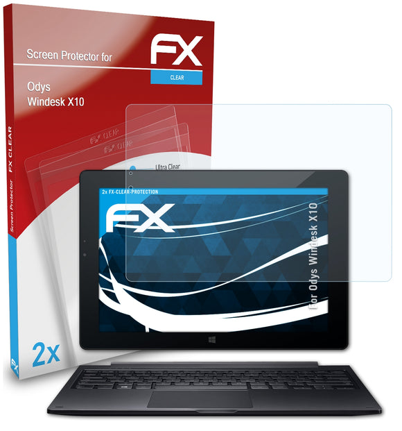 atFoliX FX-Clear Schutzfolie für Odys Windesk X10