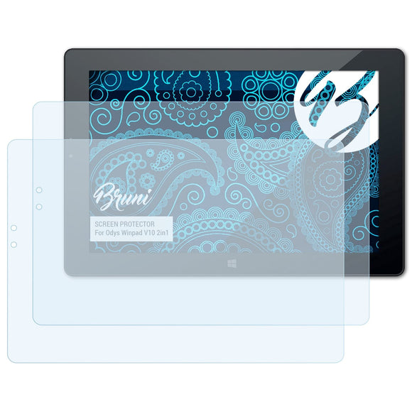 Bruni Basics-Clear Displayschutzfolie für Odys Winpad V10 2in1