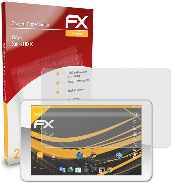 atFoliX FX-Antireflex Displayschutzfolie für Odys Xelio HD10
