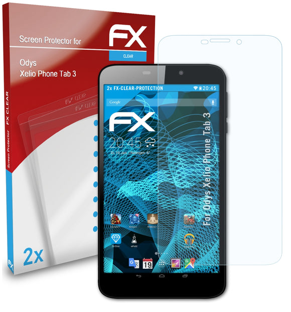 atFoliX FX-Clear Schutzfolie für Odys Xelio Phone Tab 3