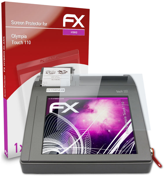 atFoliX FX-Hybrid-Glass Panzerglasfolie für Olympia Touch 110