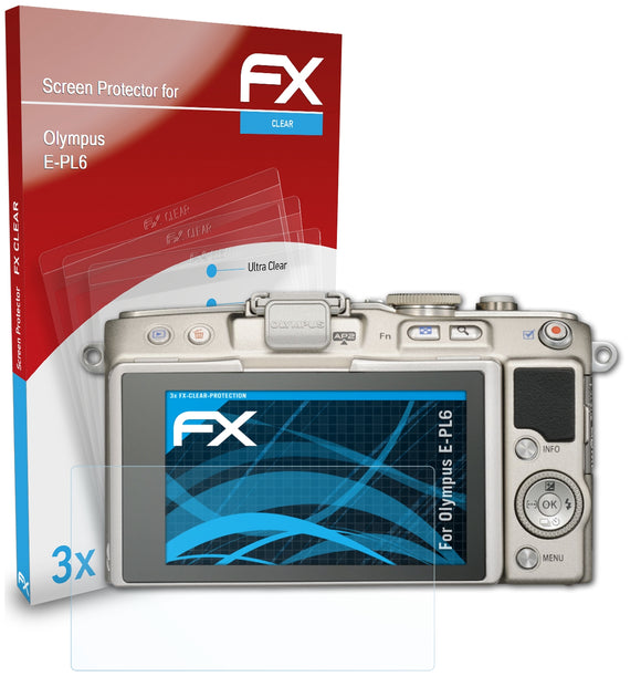 atFoliX FX-Clear Schutzfolie für Olympus E-PL6