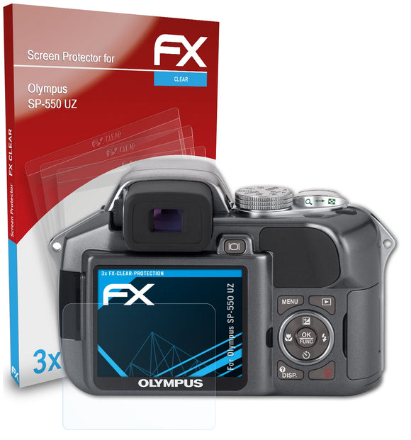 atFoliX FX-Clear Schutzfolie für Olympus SP-550 UZ