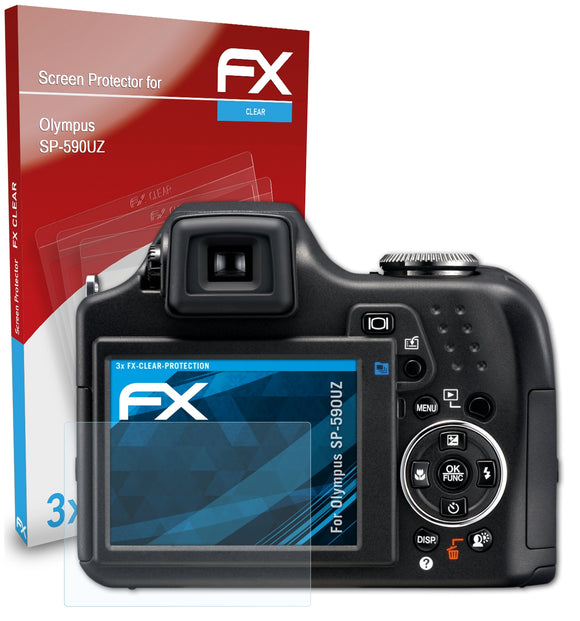 atFoliX FX-Clear Schutzfolie für Olympus SP-590UZ