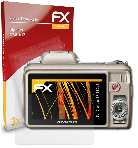 atFoliX FX-Antireflex Displayschutzfolie für Olympus SP-810UZ