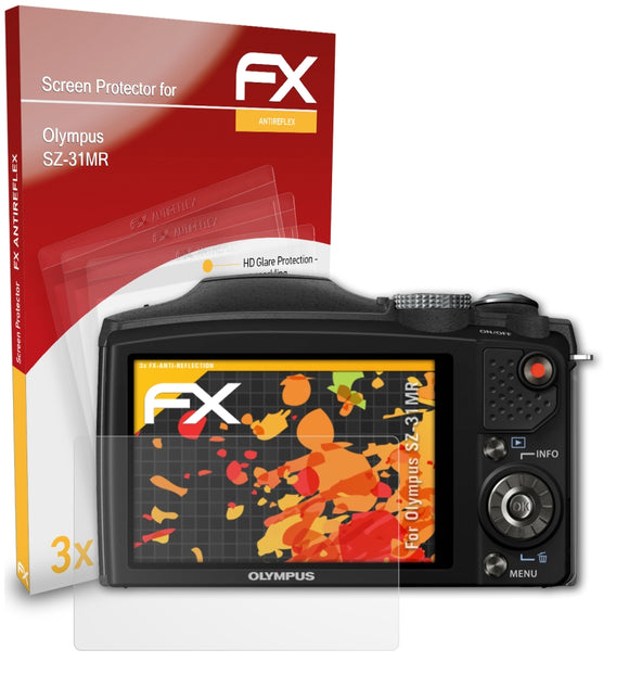 atFoliX FX-Antireflex Displayschutzfolie für Olympus SZ-31MR