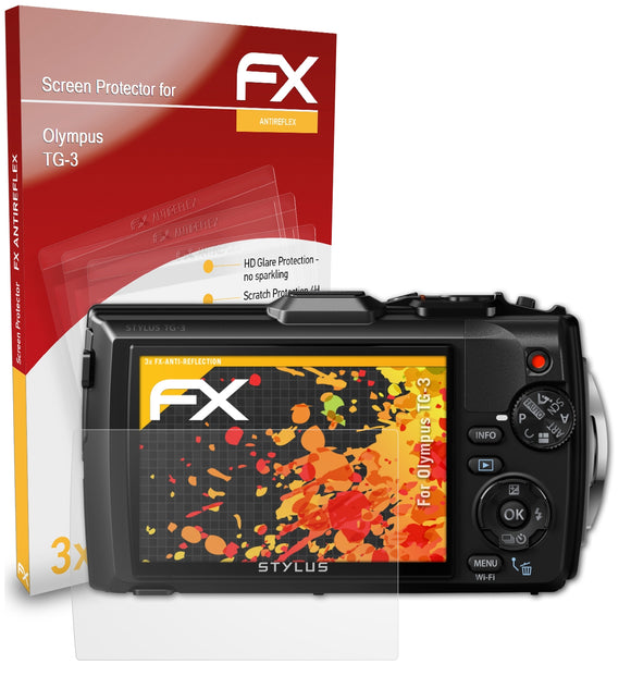 atFoliX FX-Antireflex Displayschutzfolie für Olympus TG-3