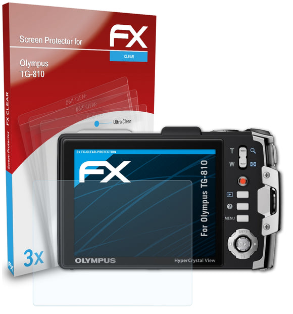 atFoliX FX-Clear Schutzfolie für Olympus TG-810