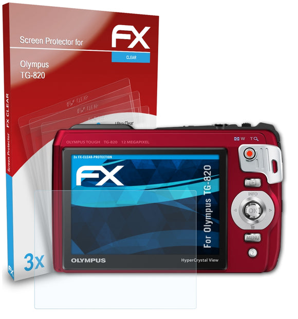 atFoliX FX-Clear Schutzfolie für Olympus TG-820