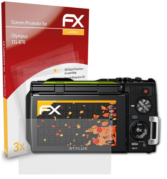 atFoliX FX-Antireflex Displayschutzfolie für Olympus TG-870