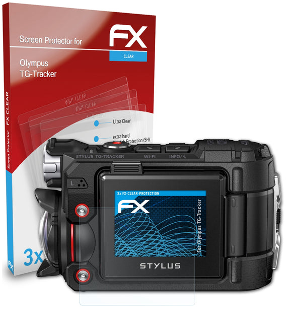 atFoliX FX-Clear Schutzfolie für Olympus TG-Tracker