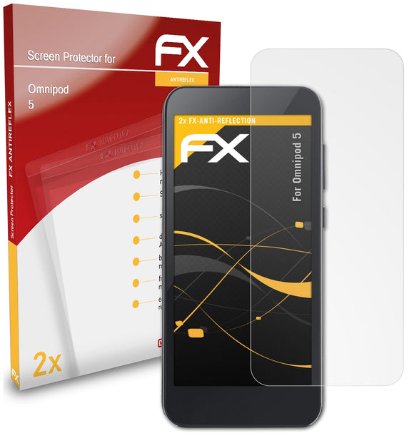 atFoliX FX-Antireflex Displayschutzfolie für Omnipod 5
