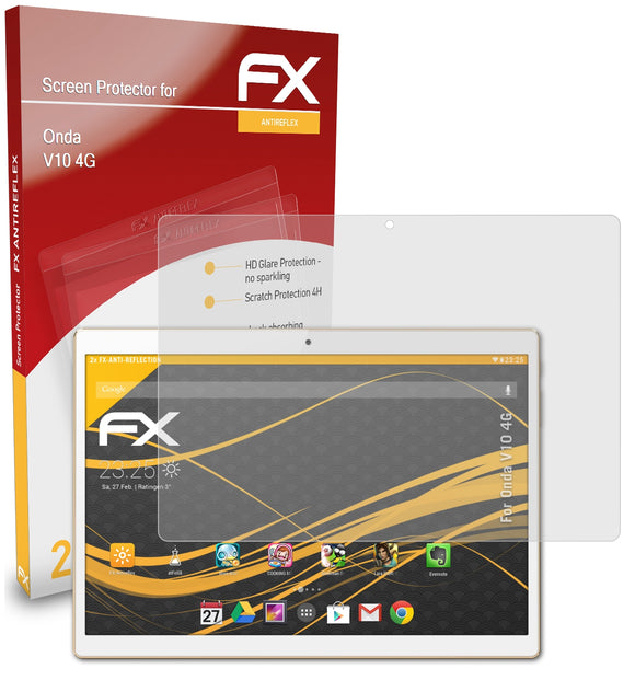 atFoliX FX-Antireflex Displayschutzfolie für Onda V10 4G