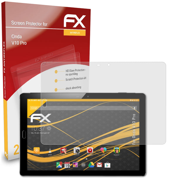atFoliX FX-Antireflex Displayschutzfolie für Onda V10 Pro