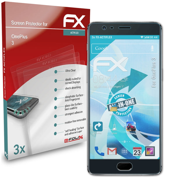 atFoliX FX-ActiFleX Displayschutzfolie für OnePlus 3