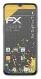 Panzerfolie atFoliX kompatibel mit OnePlus 7, entspiegelnde und stoßdämpfende FX (3X)