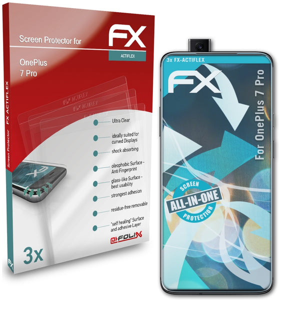 atFoliX FX-ActiFleX Displayschutzfolie für OnePlus 7 Pro