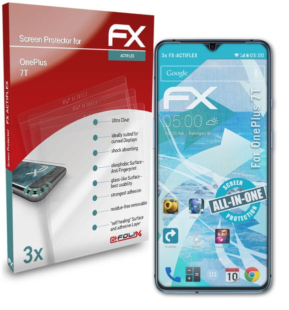 atFoliX FX-ActiFleX Displayschutzfolie für OnePlus 7T