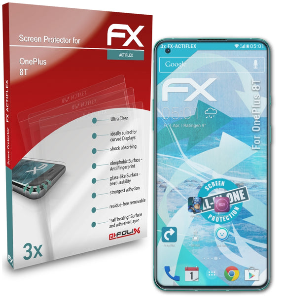 atFoliX FX-ActiFleX Displayschutzfolie für OnePlus 8T
